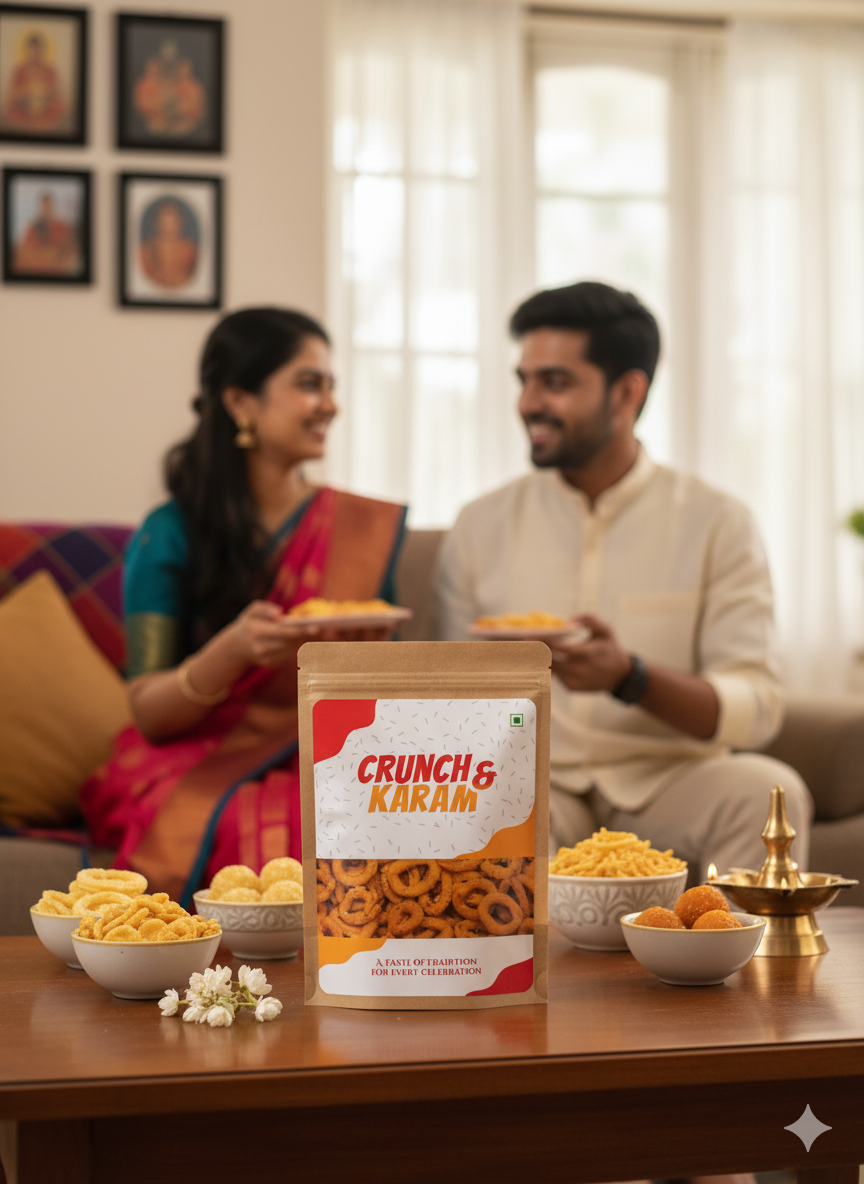 Traditional Tamil Nadu Kitchen - Authentic Snack Making